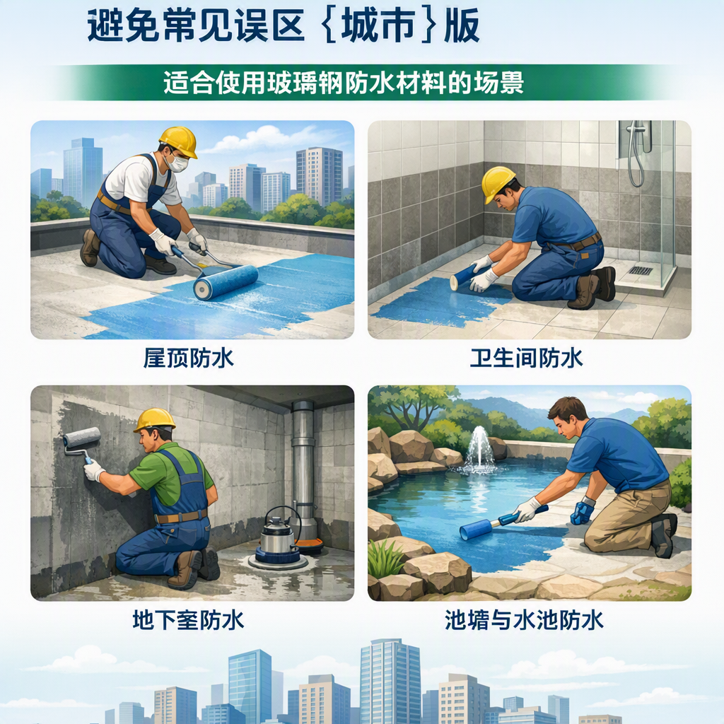 玻璃钢防水材料施工注意事项,避免常见误区 吴忠 版